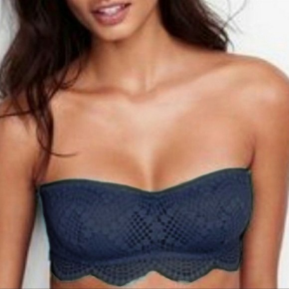 Victoria's Secret Other - VS Strapless Scalloped Lace Bralette
